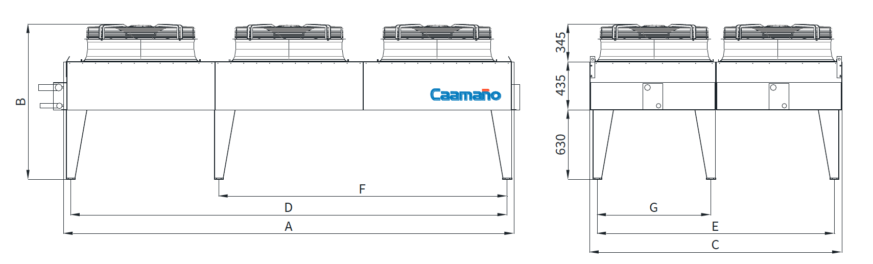 DIMENSIONES LÍNEA CXE DIMENSIONES LÍNEA CXE